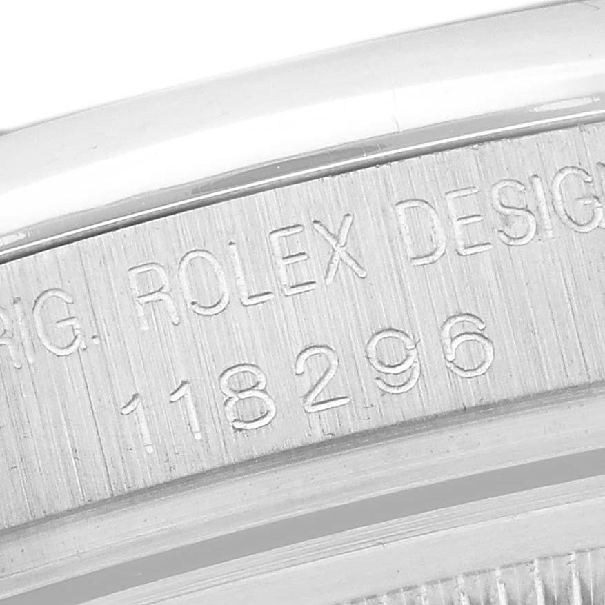 Rolex President Day-Date platine | cadran bleu et diamants – Image 7